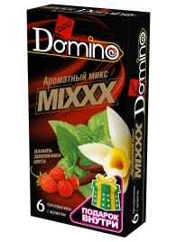 Ароматизированные презервативы DOMINO  Ароматный микс  - 6 шт. - Domino - купить с доставкой в Жуковском