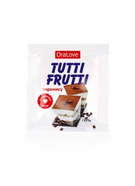 Пробник гель-смазки Tutti-frutti со вкусом тирамису - 4 гр. - Биоритм - купить с доставкой в Жуковском