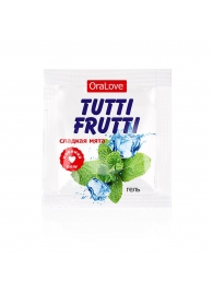 Пробник гель-смазки Tutti-frutti со вкусом мяты - 4 гр. - Биоритм - купить с доставкой в Жуковском