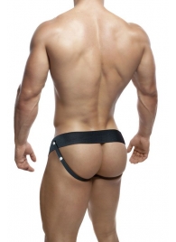 Черный мужской страпон DR. SKIN 6INCH HOLLOW STRAP ON - 16 см. - Blush Novelties - купить с доставкой в Жуковском