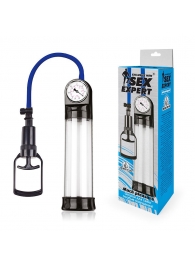 Прозрачная вакуумная помпа Sex Expert с манометром - Sex Expert - в Жуковском купить с доставкой