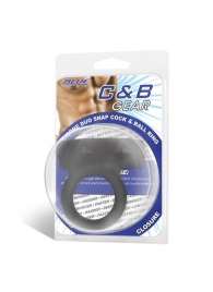 Черное двойное силиконовое кольцо С B GEAR - BlueLine - в Жуковском купить с доставкой