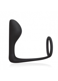 Стимулятор простаты с фиксацией эрекционным кольцом Prostate Gear - BlueLine - в Жуковском купить с доставкой
