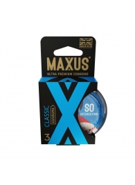 Классические презервативы в пластиковом кейсе MAXUS Classic - 3 шт. - Maxus - купить с доставкой в Жуковском