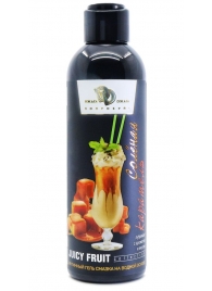 Интимный гель-смазка JUICY FRUIT с ароматом солёной карамели - 200 мл. - БиоМед - купить с доставкой в Жуковском