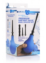 Анальный душ с 3 насадками Premium One-way Valve Anal Douche Set - XR Brands - купить с доставкой в Жуковском