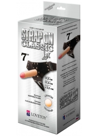 Пояс-трусики с насадкой Classic lux-Duke - 17,5 см. - LOVETOY (А-Полимер) - купить с доставкой в Жуковском