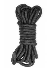 Черная веревка Do Not Disturb - 5 м. - Lola Games - купить с доставкой в Жуковском