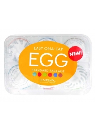 Набор из 6 мастурбаторов Tenga EGG Easy Beat с различным рельефом - Tenga - в Жуковском купить с доставкой