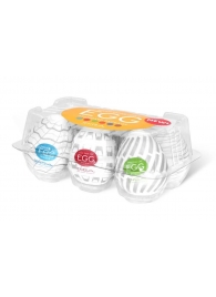 Набор из 6 мастурбаторов Tenga EGG Easy Beat с различным рельефом - Tenga - в Жуковском купить с доставкой