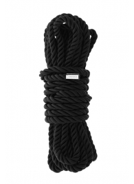 Черная веревка для шибари DELUXE BONDAGE ROPE - 5 м. - Dream Toys - купить с доставкой в Жуковском