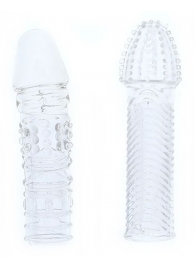 Комплект из 2 прозрачных насадок на пенис PENIS EXTENDER PACK - Dream Toys - в Жуковском купить с доставкой