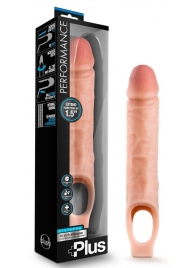 Телесный реалистичный фаллоудлинитель 10 Inch Silicone Cock Sheath Penis Extender - 25,4 см. - Blush Novelties - в Жуковском купить с доставкой