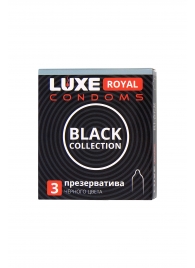 Черные презервативы LUXE Royal Black Collection - 3 шт. - Luxe - купить с доставкой в Жуковском