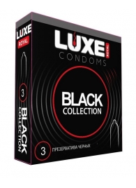 Черные презервативы LUXE Royal Black Collection - 3 шт. - Luxe - купить с доставкой в Жуковском