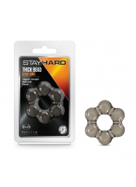 Дымчатое эрекционное кольцо Stay Hard Thick Bead Cock Ring - Blush Novelties - в Жуковском купить с доставкой