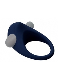 Гладкое синее эрекционное виброкольцо STIMU RING - Dream Toys - в Жуковском купить с доставкой