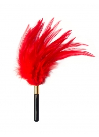 Красный перьевой тиклер Plume - 23 см. - Lola Lingerie - купить с доставкой в Жуковском