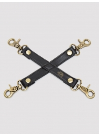 Черный фиксатор для манжет Bound to You Faux Leather Hogtie - Fifty Shades of Grey - купить с доставкой в Жуковском