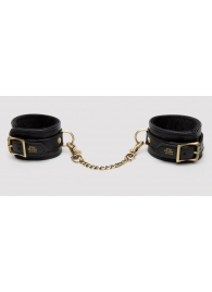 Черные оковы на ноги Bound to You Faux Leather Ankle Cuffs - Fifty Shades of Grey - купить с доставкой в Жуковском