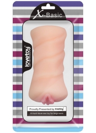 Телесный мастурбатор-вагина X-Basic Pocket Pussy без вибрации - Lovetoy - в Жуковском купить с доставкой