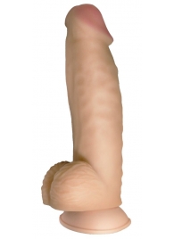 Телесный реалистичный фаллоимитатор на черных трусиках Real Big Strap-On - 34,5 см. - LOVETOY (А-Полимер) - купить с доставкой в Жуковском