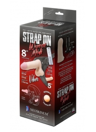 Вибрострапон Woman Midi с вагинальной пробкой - 22 см. - LOVETOY (А-Полимер) - купить с доставкой в Жуковском