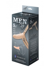 Телесный мужской парапротез MEN STYLE - 15 см. - LOVETOY (А-Полимер) - купить с доставкой в Жуковском