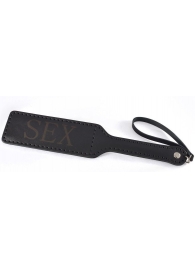 Черная гладкая шлепалка SEX - 35 см. - Sitabella - купить с доставкой в Жуковском