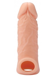 Телесная насадка EXTENDER WITH BALL STRAP 5.5 - 14 см. - Dream Toys - в Жуковском купить с доставкой