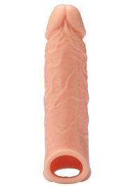 Телесная насадка EXTENDER WITH BALL STRAP 6.5 - 17 см. - Dream Toys - в Жуковском купить с доставкой