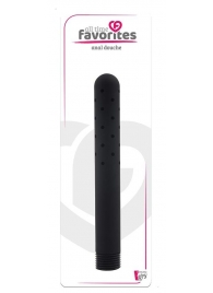 Черная насадка для анального душа ANAL DOUCHE - 15 см. - Dream Toys - купить с доставкой в Жуковском