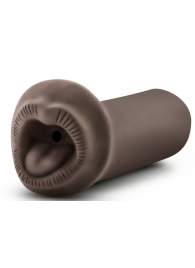 Коричневый мастурбатор-ротик Naughty Nicole - Blush Novelties - в Жуковском купить с доставкой