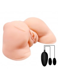 Телесная вибровагина Julie с 2 рабочими отверстиями - Baile - в Жуковском купить с доставкой