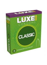 Гладкие презервативы LUXE Royal Classic - 3 шт. - Luxe - купить с доставкой в Жуковском