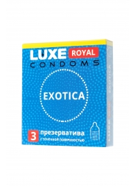 Текстурированные презервативы LUXE Royal Exotica - 3 шт. - Luxe - купить с доставкой в Жуковском