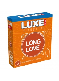 Презервативы с продлевающим эффектом LUXE Royal Long Love - 3 шт. - Luxe - купить с доставкой в Жуковском