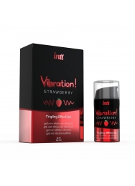 Жидкий интимный гель с эффектом вибрации Vibration! Strawberry - 15 мл. - INTT - купить с доставкой в Жуковском