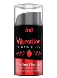 Жидкий интимный гель с эффектом вибрации Vibration! Strawberry - 15 мл. - INTT - купить с доставкой в Жуковском