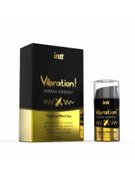 Жидкий интимный гель с эффектом вибрации Vibration! Vodka Energy - 15 мл. - INTT - купить с доставкой в Жуковском