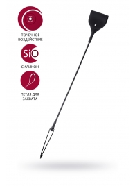 Черный гладкий стек с тонкой ручкой - 48 см. - ToyFa - купить с доставкой в Жуковском