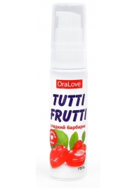 Гель-смазка Tutti-frutti со вкусом барбариса - 30 гр. - Биоритм - купить с доставкой в Жуковском