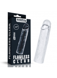 Прозрачная насадка-удлинитель Flawless Clear Penis Sleeve Add 1 - 15,5 см. - Lovetoy - в Жуковском купить с доставкой