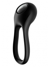 Черное эрекционное виброкольцо Majestic Duo - Satisfyer - в Жуковском купить с доставкой