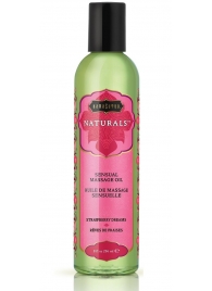 Массажное масло Naturals Strawberry Dreams с ароматом клубники - 236 мл. - Kama Sutra - купить с доставкой в Жуковском