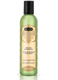 Массажное масло Naturals Vanilla Sandalwood с ароматом ванили и сандала - 236 мл. - Kama Sutra - купить с доставкой в Жуковском