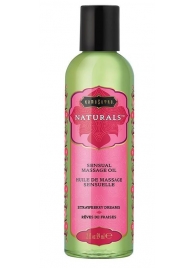 Массажное масло Naturals Strawberry Dreams с ароматом клубники - 59 мл. - Kama Sutra - купить с доставкой в Жуковском