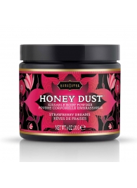 Пудра для тела Honey Dust Body Powder с ароматом клубники - 170 гр. - Kama Sutra - купить с доставкой в Жуковском
