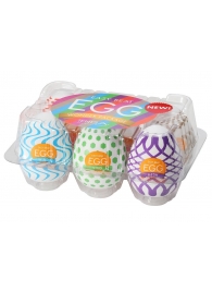 Набор из 6 мастурбаторов Tenga EGG IV с различным рельефом - Tenga - в Жуковском купить с доставкой