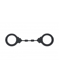 Черные силиконовые наручники Suppression - Lola Games - купить с доставкой в Жуковском